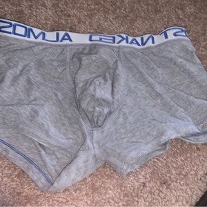 EUC Andrew Christian Almost Naked Grey Pouch Trunk; Size: Medium